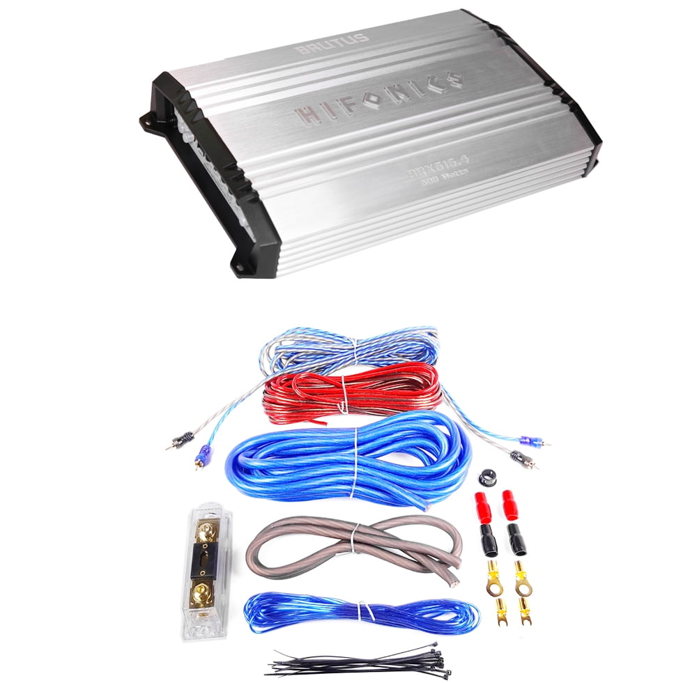 hifonics brutus series brx616 4 640w 4 channel super class ab car Car Audio Components hifonics brutus series brx616 4 640w 4 channel super class ab car amplifier with wiring kits walmart com